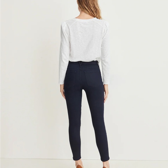 Veronica Beard Debbie High Rise Skinny Leg Black Denim Button Fly Jeans 29 - Picture 5 of 6